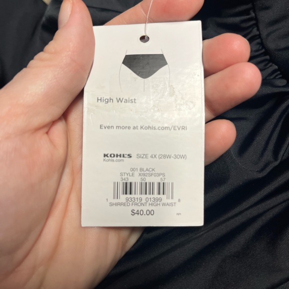 Evri High Waisted Swim Bottoms Women’s 4X - Picture 4 of 5